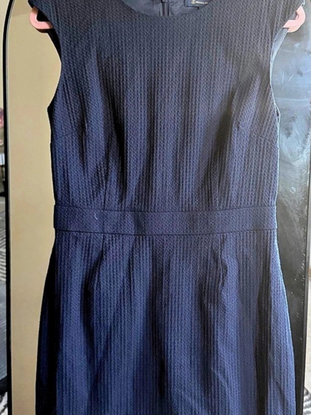 Brooks Brothers Pleated Midi Dress in Blue Size 6 NWT